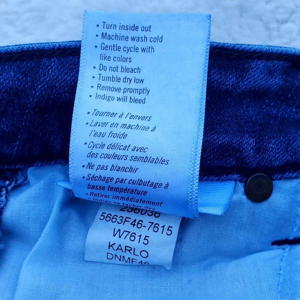 Paige Stylish Blue Cropped Jeans Size 29 - Picture 5 of 9